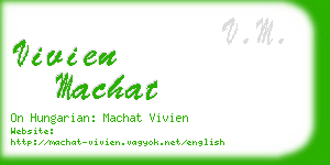 vivien machat business card